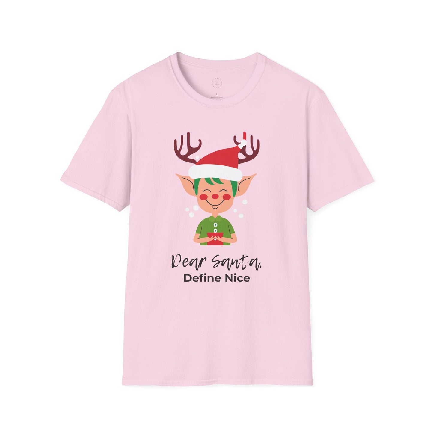 Dear Santa, Define Nice Unisex Softstyle T-Shirt