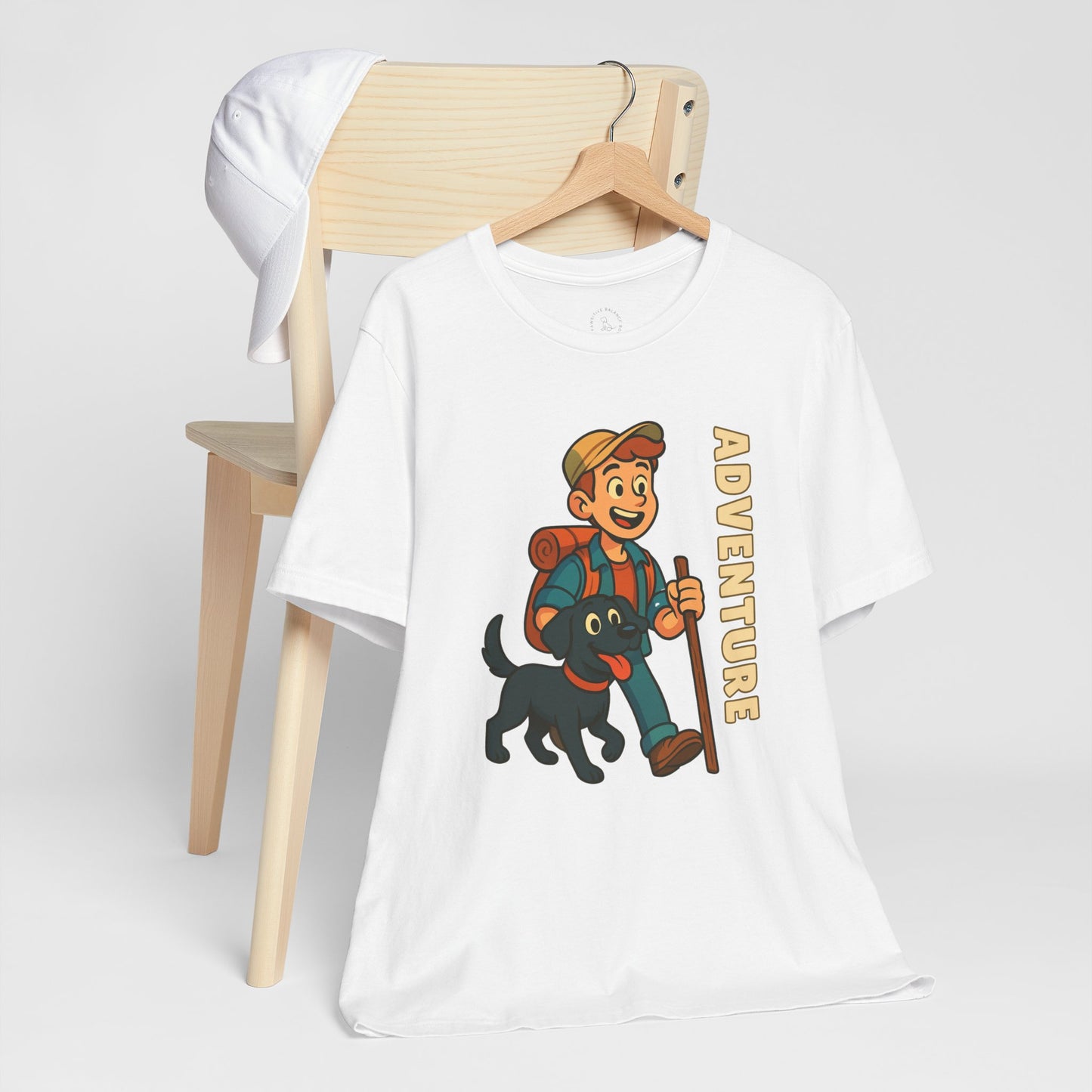 Adventure Dog Lover Tee, Unisex Short Sleeve T-Shirt, Hiking Shirt, Pet Lover Gift, Outdoor Adventure Apparel