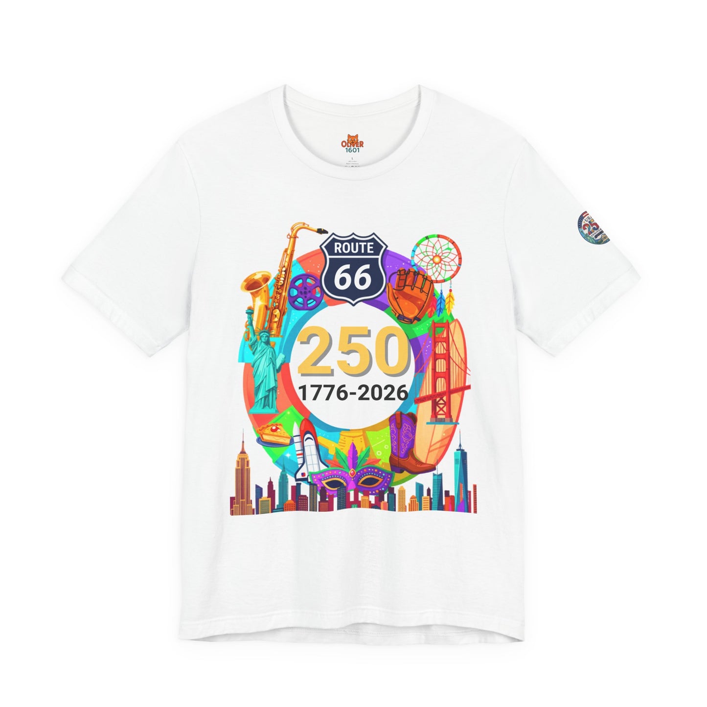 USA 250th Anniversary T-Shirt — 1776-2026 Bicentennial Celebration Tee