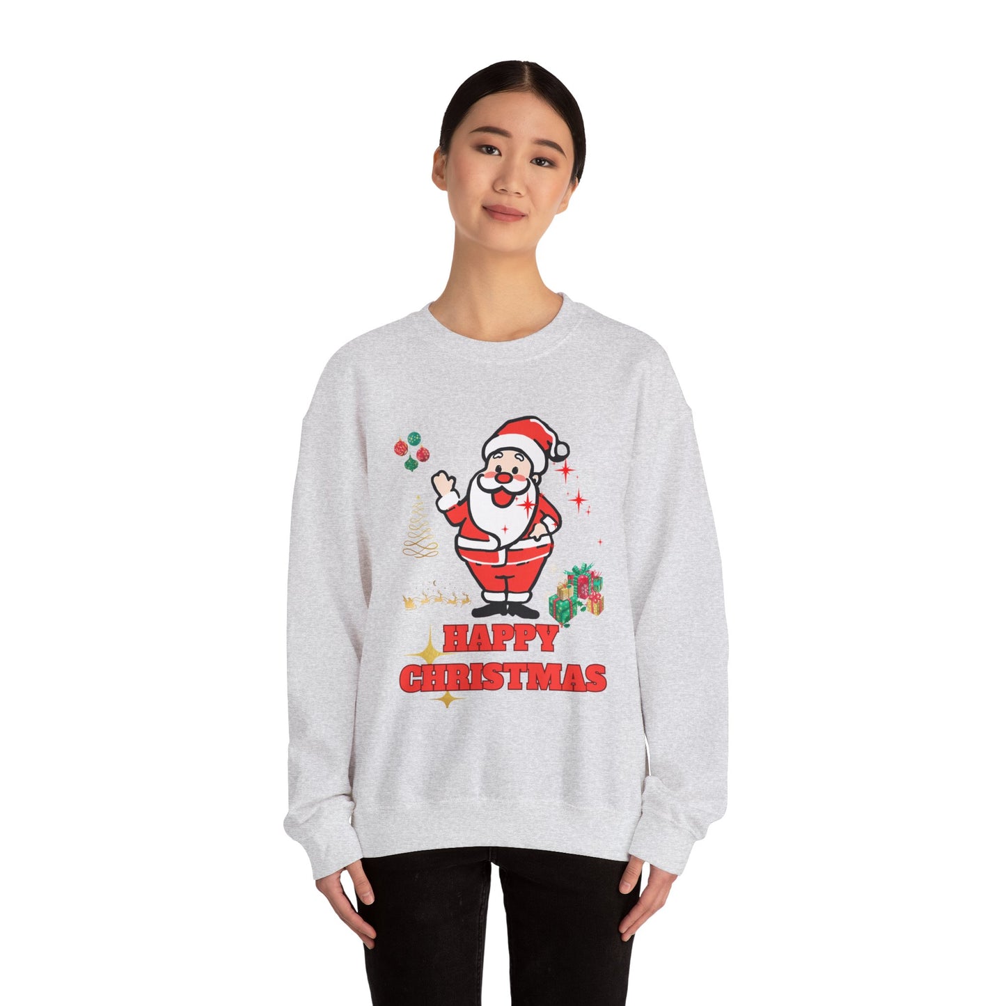 Happy Christmas Unisex Heavy Blend™ Crewneck Sweatshirt