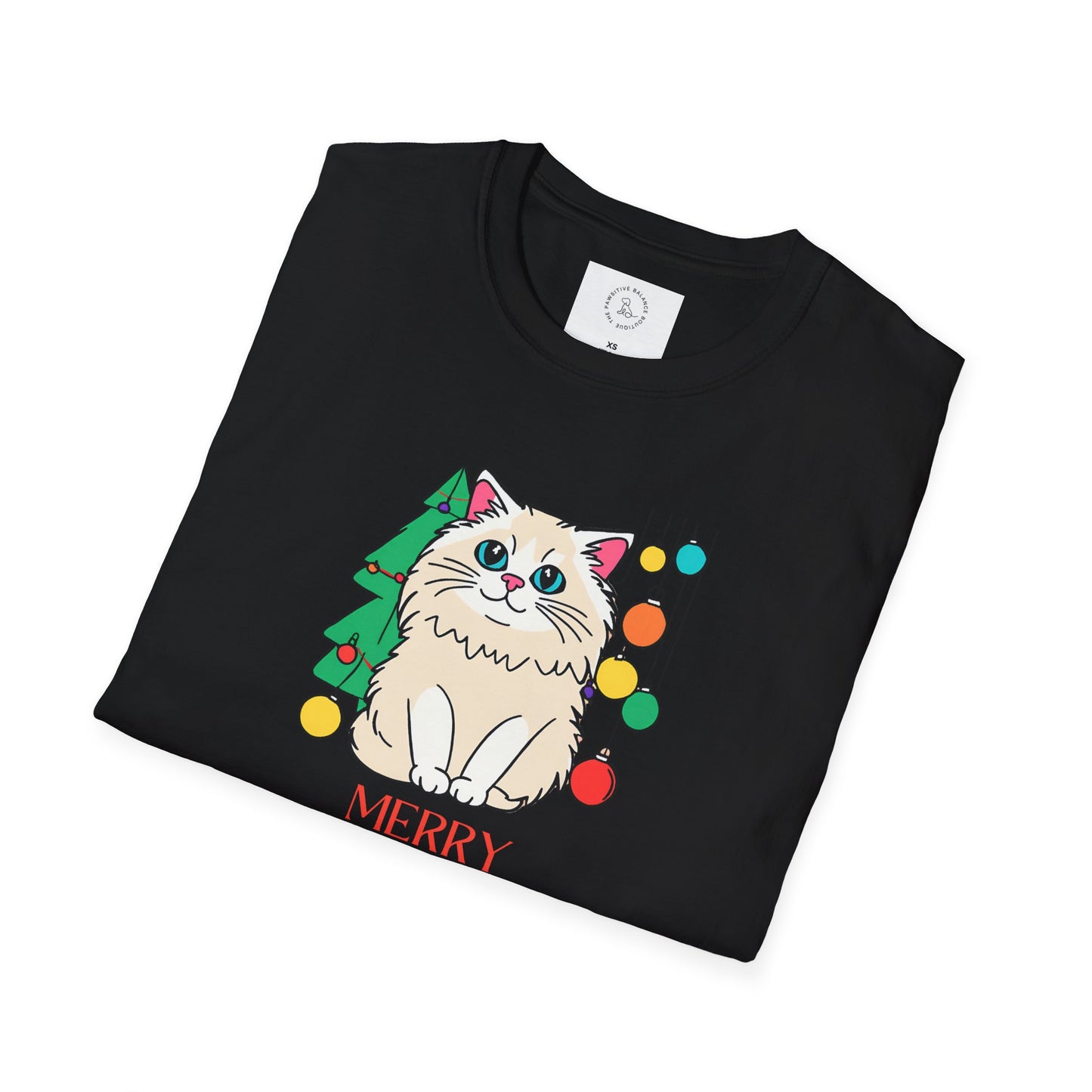 Cat Life ( at Christmas) Softstyle T-Shirt