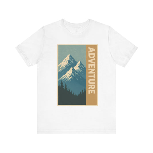 Adventure Mountain Unisex Tee, Nature Shirt, Hiking Apparel, Travel Gift, Outdoor Enthusiast Top