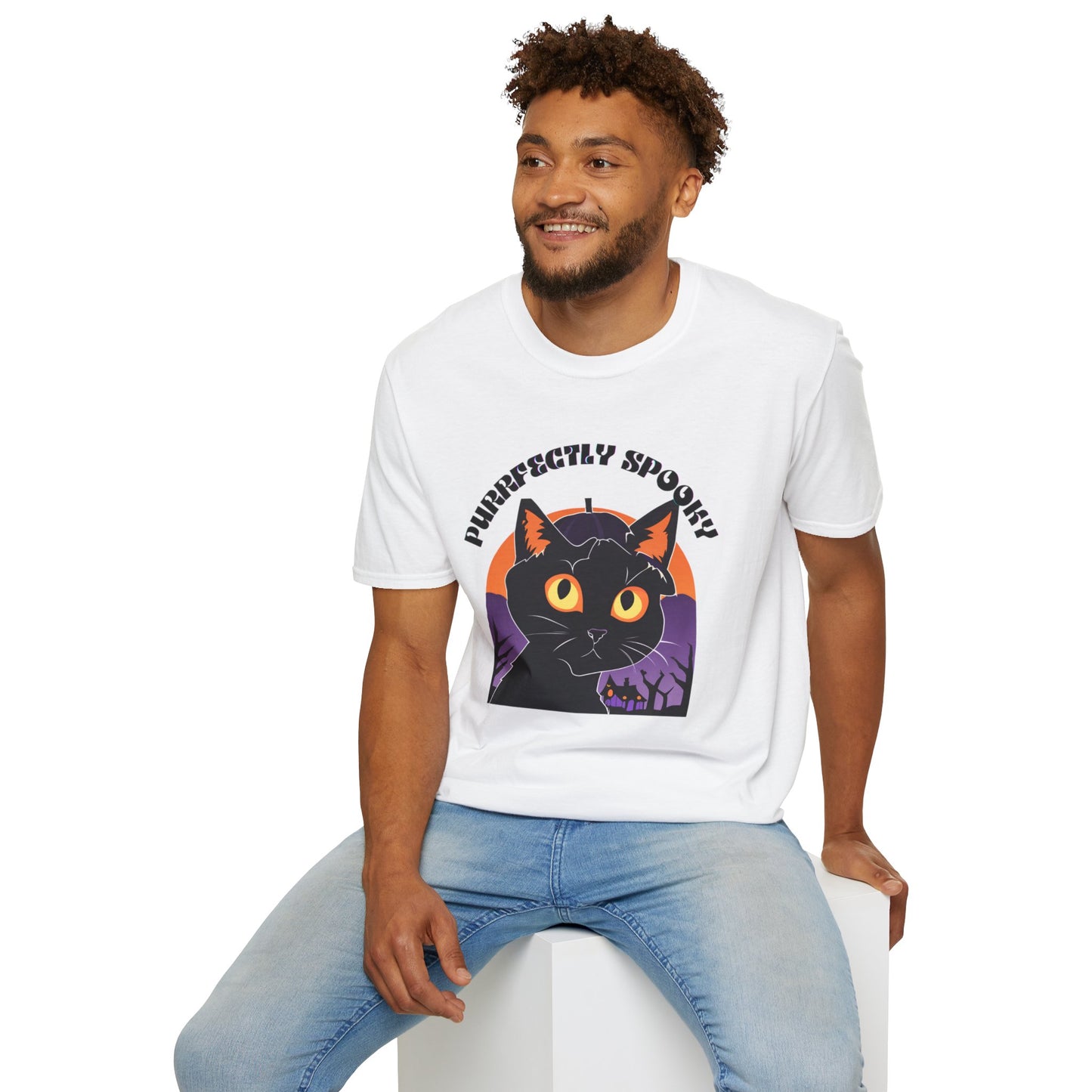 Purffectly Spooky Unisex Softstyle T-Shirt