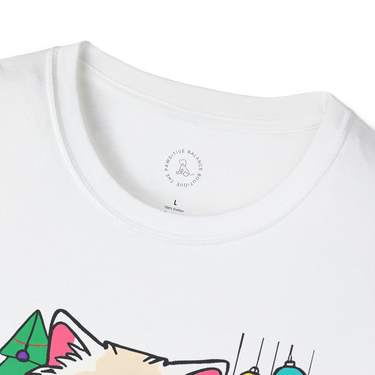 Cat Life ( at Christmas) Softstyle T-Shirt