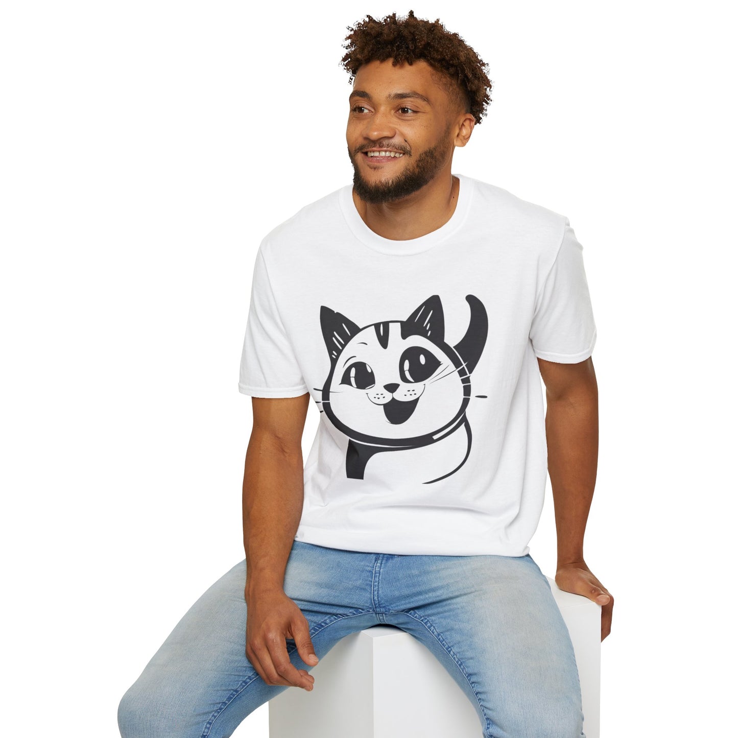 Cat! Unisex Softstyle T-Shirt