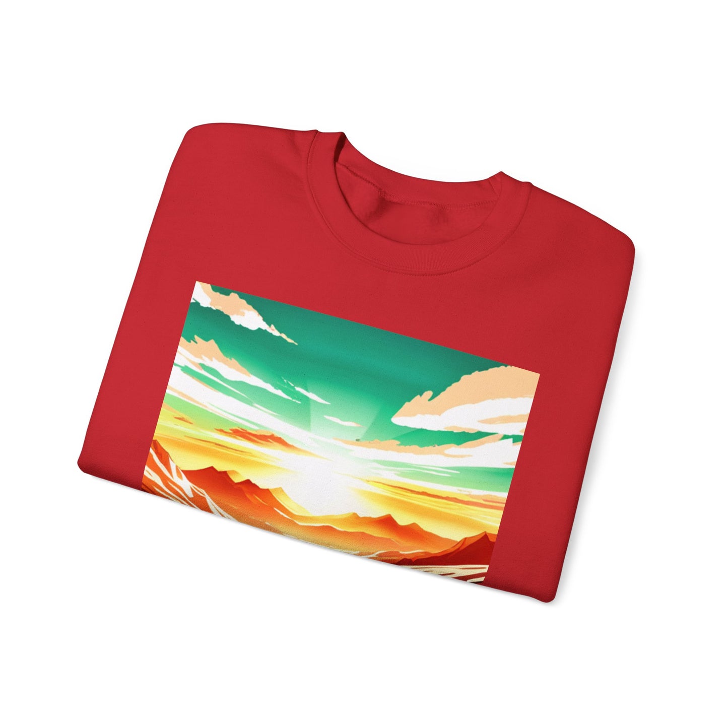 Nature Vista Sunrise - Unisex Heavy Blend™ Crewneck Sweatshirt