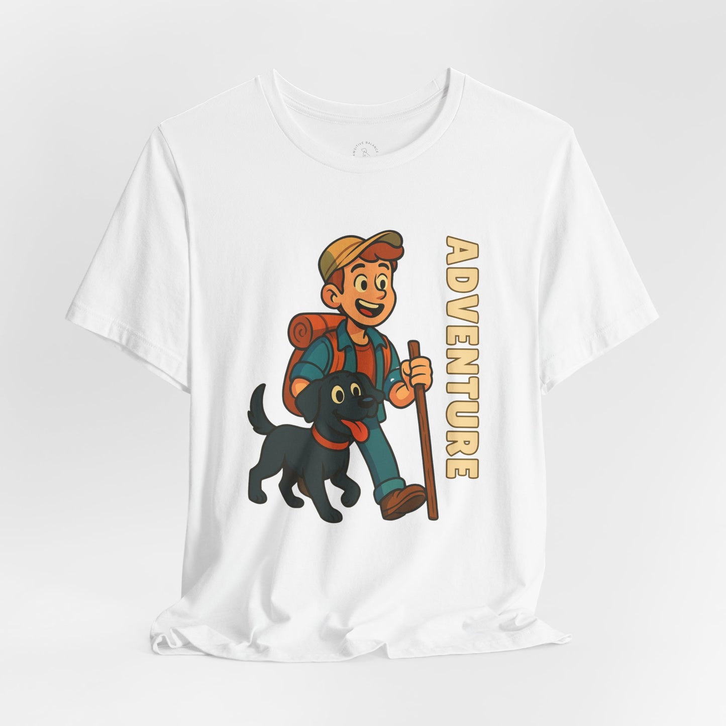 Adventure Dog Lover Tee, Unisex Short Sleeve T-Shirt, Hiking Shirt, Pet Lover Gift, Outdoor Adventure Apparel