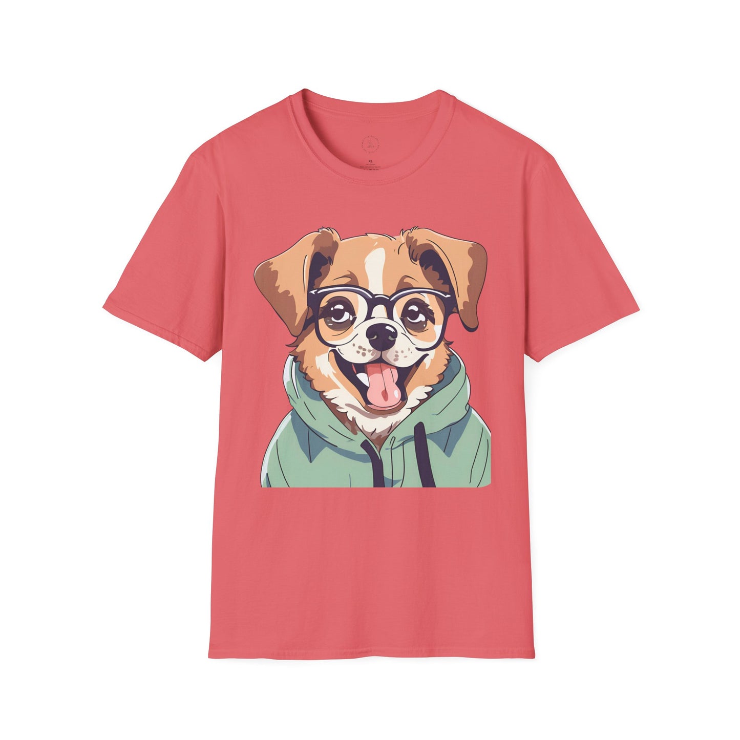 Nerdy Dog Unisex Softstyle T-Shirt