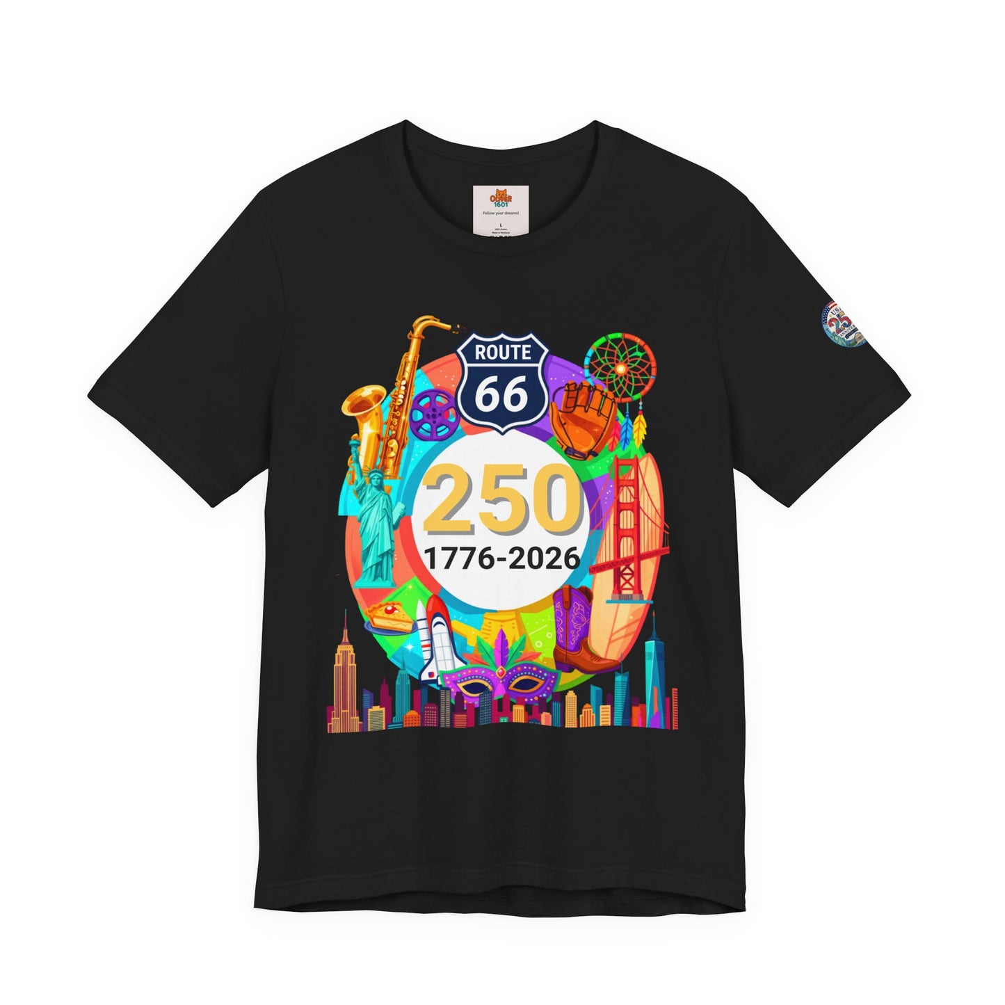 USA 250th Anniversary T-Shirt — 1776-2026 Bicentennial Celebration Tee