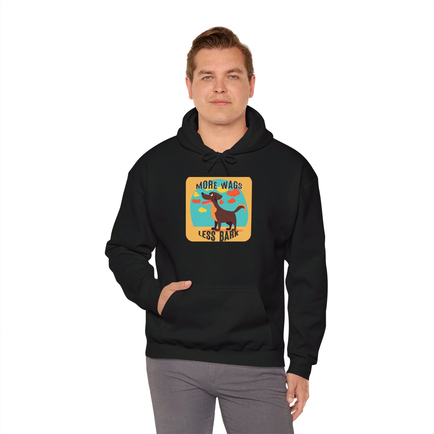 More Wags, Less Bark Hooded Sweatshirt