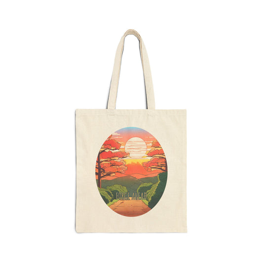 FORGE AHEAD Cotton Canvas Tote Bag