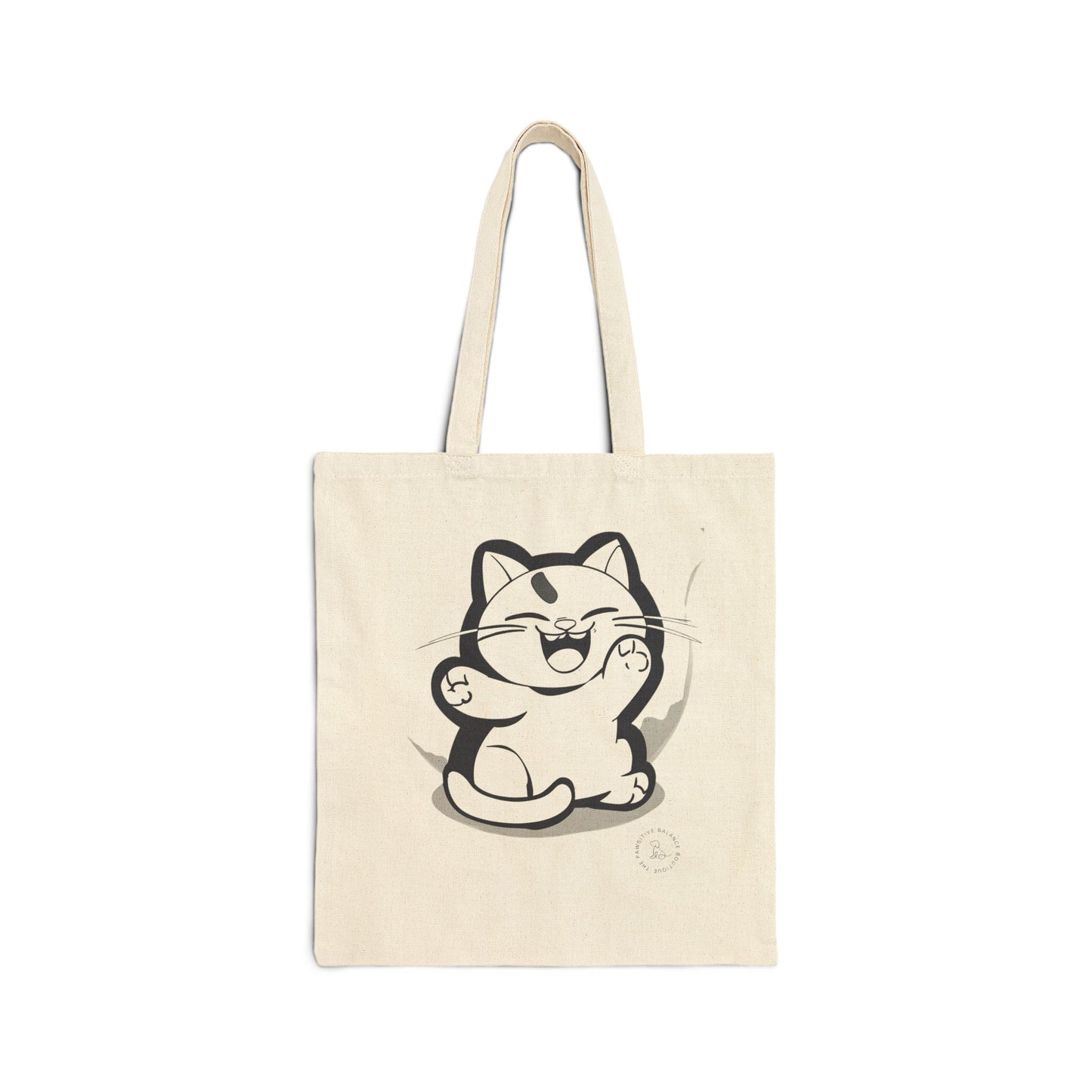 Be Happy! Cotton Canvas Tote Bag