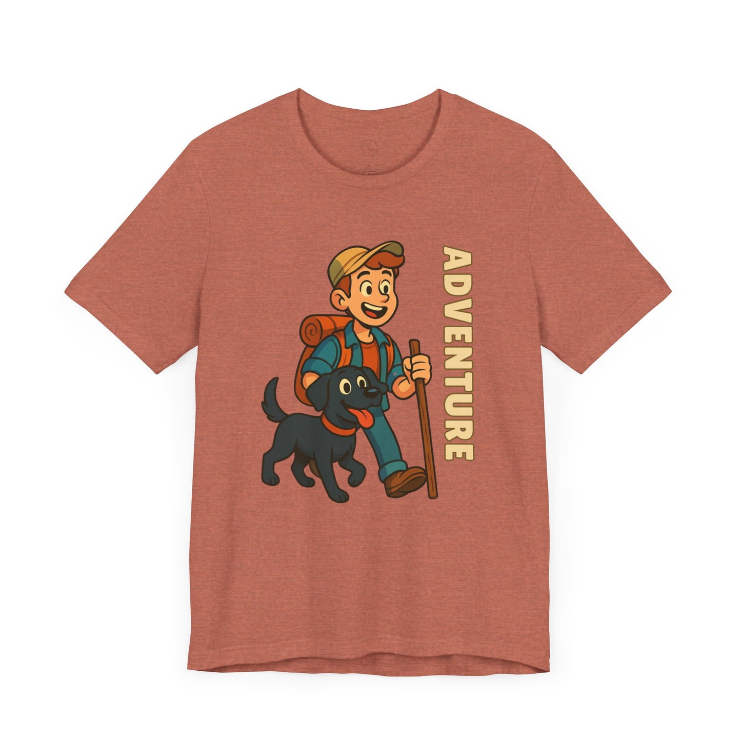 Adventure Dog Lover Tee, Unisex Short Sleeve T-Shirt, Hiking Shirt, Pet Lover Gift, Outdoor Adventure Apparel