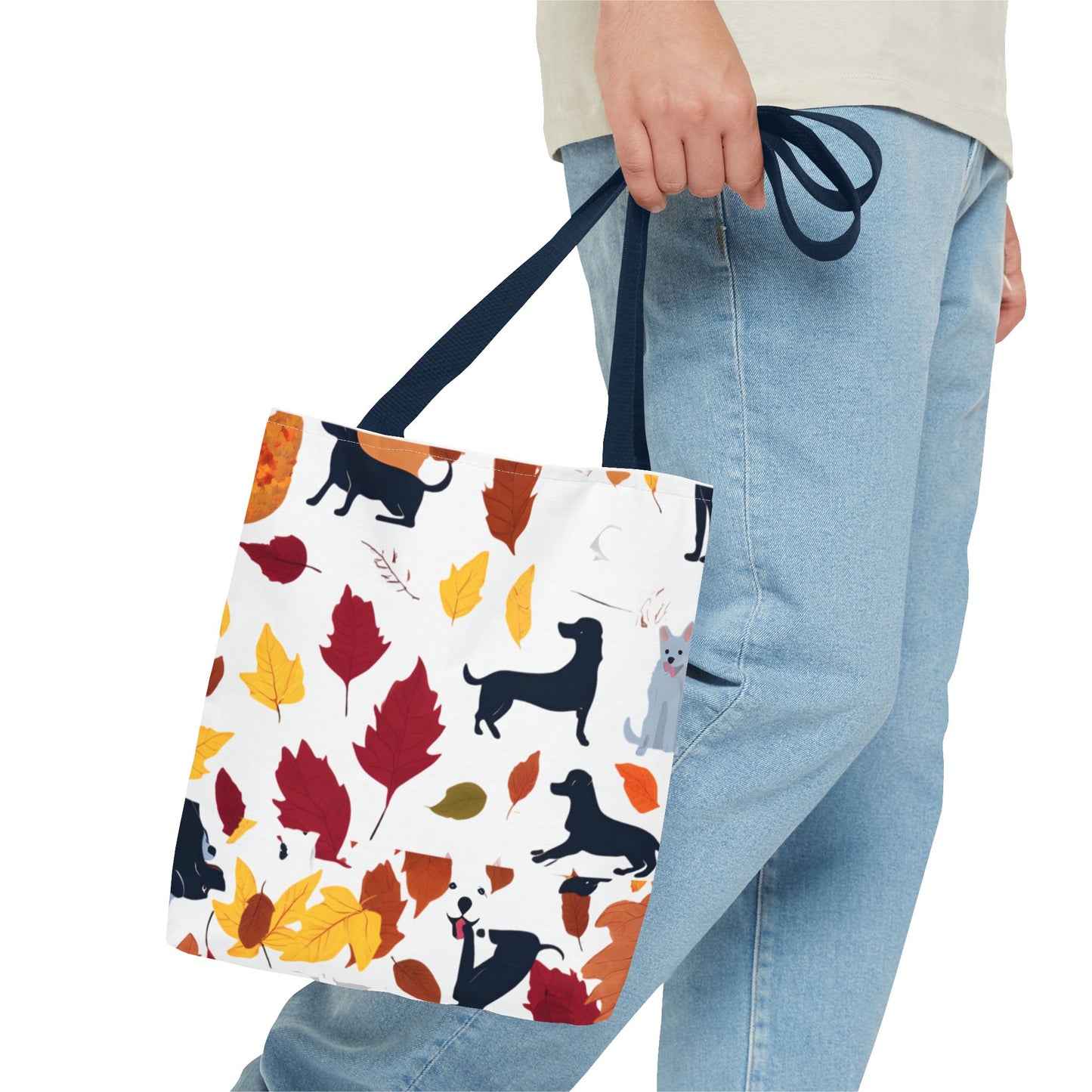 Dogs in the Fall Tote Bag (AOP)