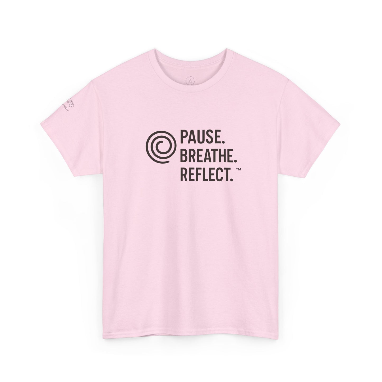 Pause. Breathe. Reflect. Tee — Mindfulness Graphic T‑Shirt