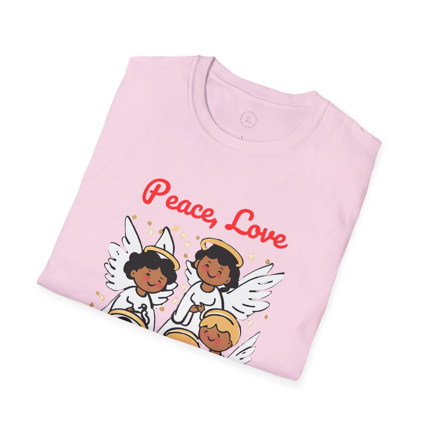 Peace, Love and Christmas Magic Unisex Softstyle T-Shirt